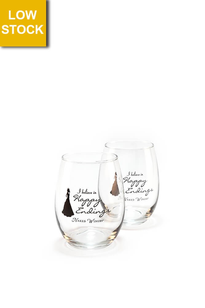 Happy Endings Stemless Glass
